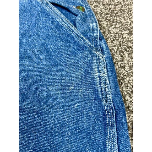 Vintage Pointer Brand Bib Overalls Made in USA W36 L-S Dark Blue Denim 14916 - Picture 9 of 15